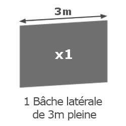 Barnum ACIER SEMI PRO de 3x4,5m avec 4 parois latérales